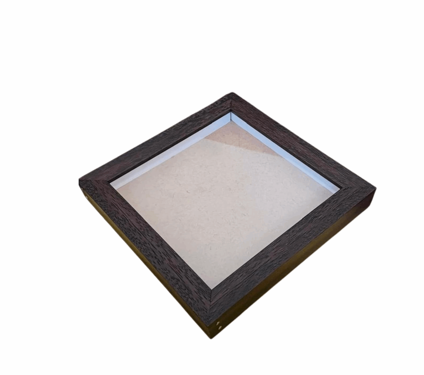 4*4 inch Shadow Box Frame | Keepsake Frame | DIY Frame | Glass - 1 inch Depth