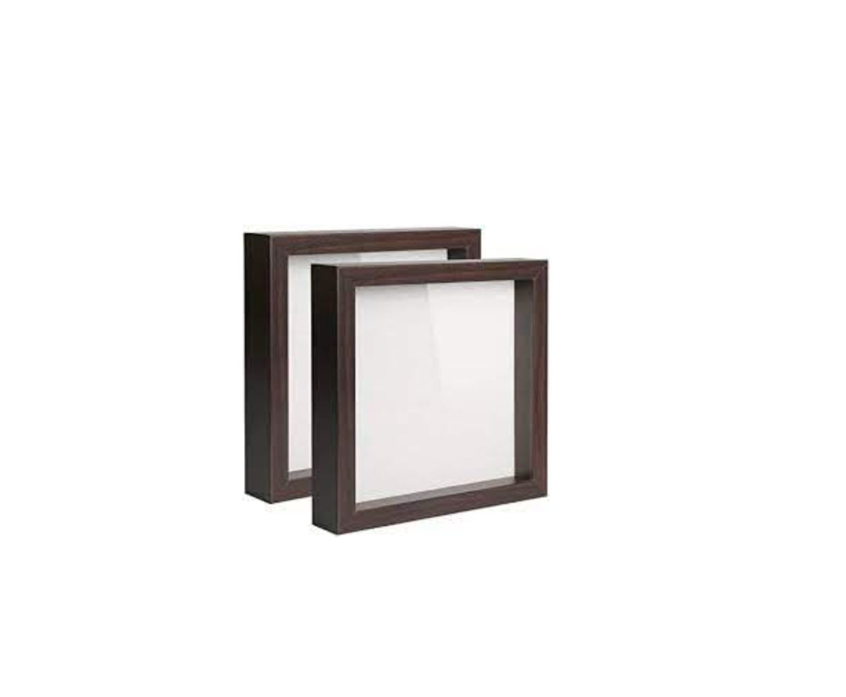 14*14 inch Shadow Box Frame | Keepsake Frame | DIY Frame | Glass - 1 inch Depth - Candyline Bliss
